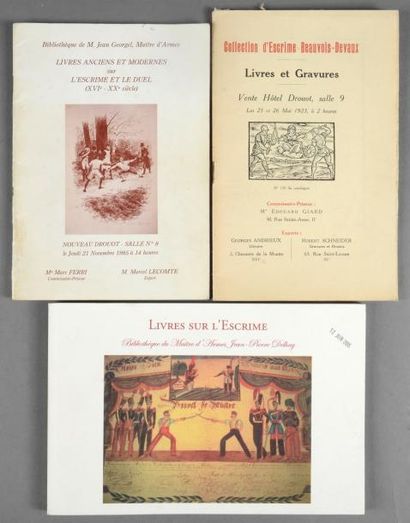 null Collection Beauvois-Devaux. 225 livres dont Angelo, Capo Ferro, Fabris, Giganti,...