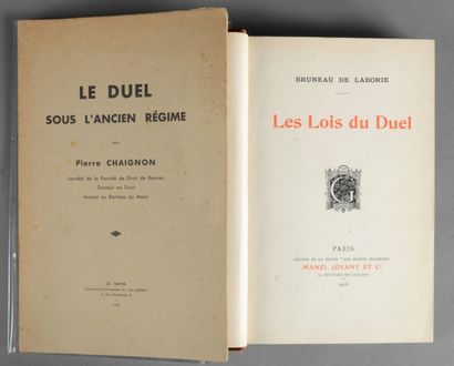 Pierre CHAIGNON Avocat au Barreau du Mans; Imprimerie de la Sarthe. « Le Duel sous...