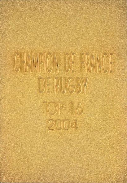 null Médaille de Champion de France 2004 attribuée aux joueurs et aux membres du...