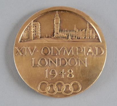 1948. Londres Médaille officielle de participant. (Athlètes). Graveur B. Mackennal....