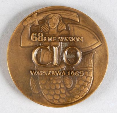 null Médaille de la 68e session du CIO à Varsovie en 1969. (75e anniversaire du Comité...