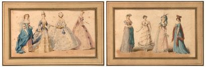 Fréderic Th éodore LIX (1830 ? 1897) les costumes des dames de la Cour de France...