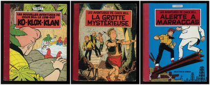 TIBET LES AVENTURES DE CHICK BILL. 3 albums en éditions originales françaises cartonnées....