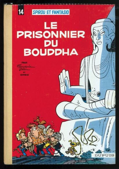 FRANQUIN SPIROU 14. Le prisonnier du Bouddha. Edition originale au dos pincé crème....