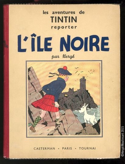 HERGÉ TINTIN 07. L'île noire. Casterman A5 (Edition originale bis 1938). 4 hors-texte...