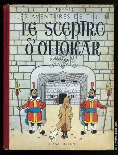 HERGÉ TINTIN 08. Le Sceptre d'Ottokar. Edition dite Grande image. Casterman 1942...