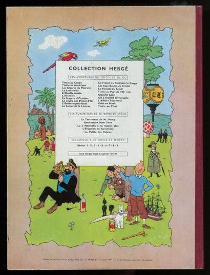 HERGÉ TINTIN 20. Tintin au Tibet. B29. Edition originale française (Danel). 1961....