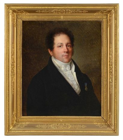 François Joseph KINSON (Brugges 1771 - 1839) 
Portrait d'homme portant une décoration...