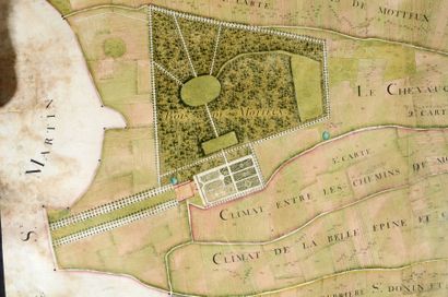 null [CARTES / MAROLLES]. «Plan geometrique de la Terre, Seigneurie, Chatellenie,...