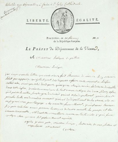 COCHON DE L'APPARENT Charles (1750-1815) 
Membre de la Convention, Ministre de la...
