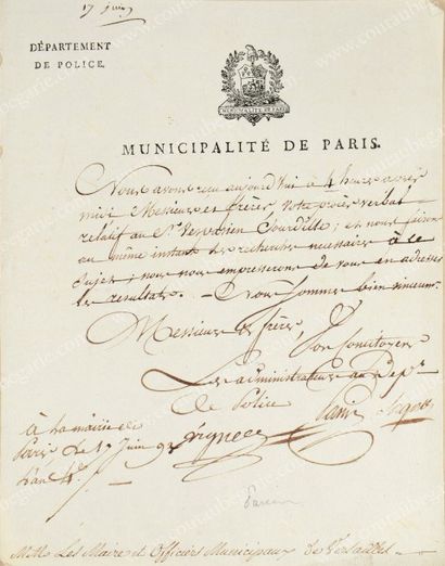 PANIS Etienne-Jean (1757-1832) 
Beau-frère de Santerre, conventionnel, membre de...