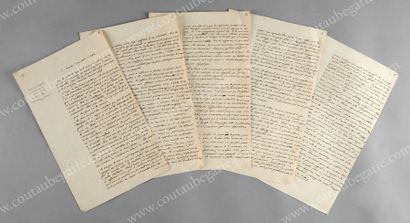 null LOUIS XVI, roi de France.
Copie manuscrite d'une lettre signée Louis datée du...