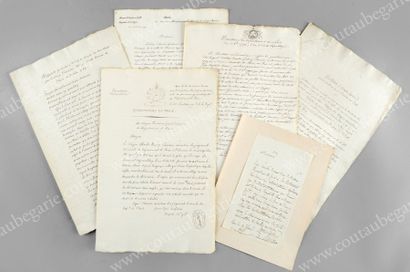 SANSON Charles-Henri (1739-1806) 
Ensemble de documents relatifs à la famille du...