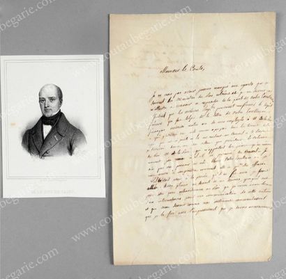 DECAZES Elie, comte puis duc (1780-1860) 
Président du conseil des ministres sous...
