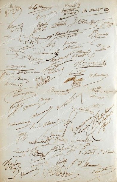 LOUIS-NAPOLÉON, 
Prince-Président de la République. 
Lettre manuscrite signée par...