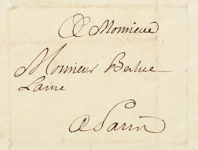 LOUIS-HENRI, duc de Bourbon, prince de Condé (1756-1822) 
Lettre manuscrite signée...