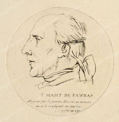 FAVRAS Thomas Mahy, marquis de (1745-1790) 
Pendu en place de Grève le 19 février...