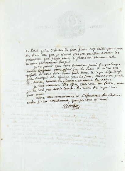 TRONCHET François-Denis (1726-1801) 
Avocat de Louis XVI, sénateur sous l'Empire,...