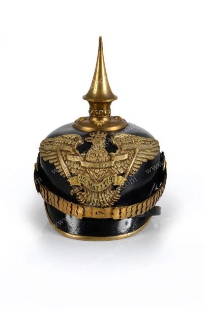 null [Royaume de Prusse]. Casque d'Officier de Grenadier du 2ème et 7ème Régiment...