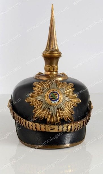 null [Royaume de Saxe]. Casque de général d'infanterie. Fabrication tardive en résine....