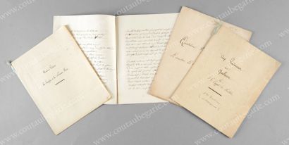 CAPPOT DE FEUILLIDE Jean-Gabriel 
Quiberon - Cinq Vendéennes, quatre cahiers comprenant...