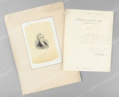 CHERUBINI Luigi (1760-1842) 
Célèbre compositeur italien. Ensemble de 8 L.A. ou L.A.S....