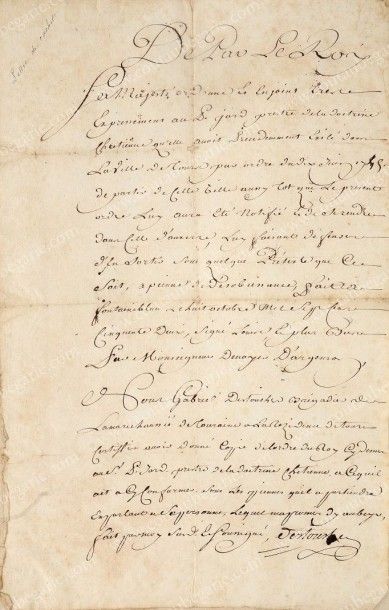 JARD François, le père 
Prédicateur célèbre. Lettre autographe adressée à M. de Saint-Florentin,...