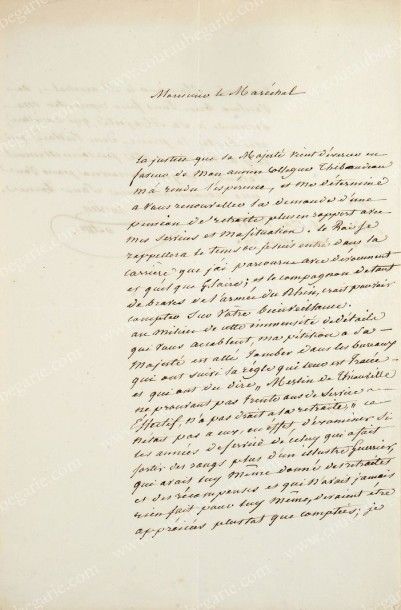 MERLIN DE DOUAI Philippe-Antoine (1754-1838) 
Ministre de la Justice durant les Cents-Jours....