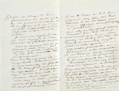 SAND George (1804-1876) 
Célèbre romancière française. L.A.S. George Sand adressée...