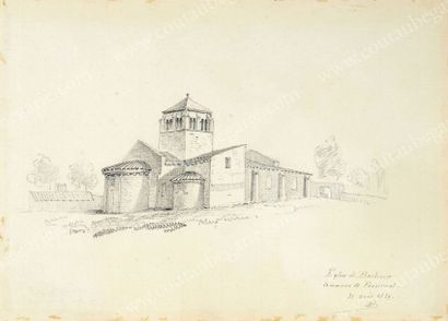 BEAUCHESNE Alcide, Vicomte de (1804-1873) 
«Château de La Foret près Quimper». 1838;...