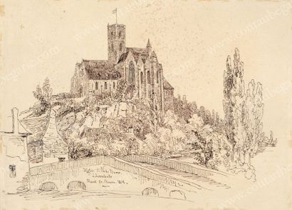 BEAUCHESNE Alcide, Vicomte de (1804-1873) 
«Eglise de Deuil» Mardi 22 septembre 1857;...
