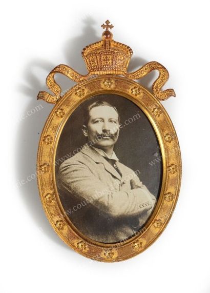 GUILLAUME II, empereur d'Allemagne (1859 - 1941) 
Portrait photographique de forme...