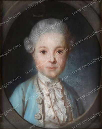 BERREIN. 
Portrait de Louis Benjamin Fleuriau de Bellevue (1761-1852). 
Gouache sur...
