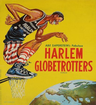 null Affiche des Harlem Globetrotters, première équipe professionnelle entièrement...