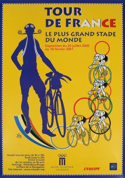 null Affiche de l'exposition «Tour de France, le plus grand stade du Monde» au Musée...