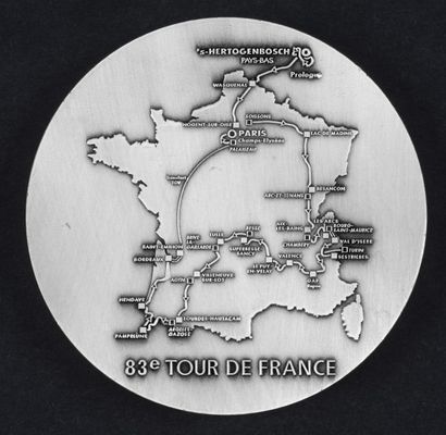 null Médaille commémorative du Tour de France 1996. épreuve remportée par le danois...