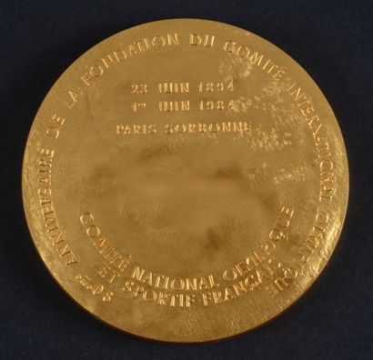 null Médaille du 90e anniversaire de la Fondation du Comité International Olympique...