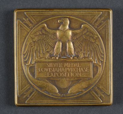 null 1904. Saint Louis. Médaille d'argent de récompense. Par Weinmann. En bronze....