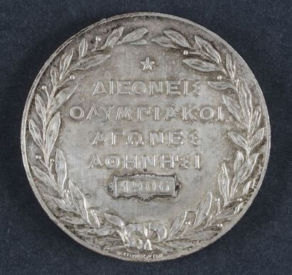 null 1906. Athènes. Médaille commémorative des Jeux Intermédiaires, attribuée aux...