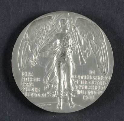 null 1908. Londres. Médaille de participant remise aux dignitaires et officiels....