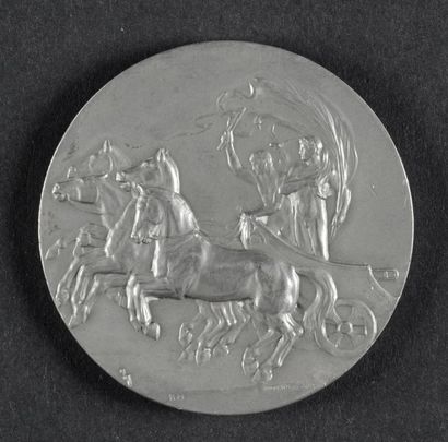 null 1912. Stockholm. Médaille officielle de participant. Design Lindberg. En zinc....