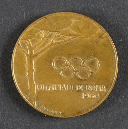 null 1960. Rome. Médaille commémorative de la XVIIe Olympiade. Graveur Merzagora....