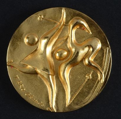 null 1972. Sapporo. Médaille commémorative de la XIe Olympiade d'Hiver. Design T....