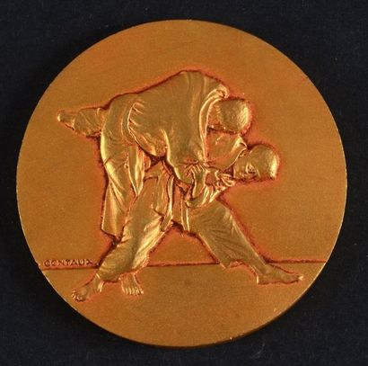 null Ensemble de 6 médailles de la Fédération Française de judo pour des rencontres...