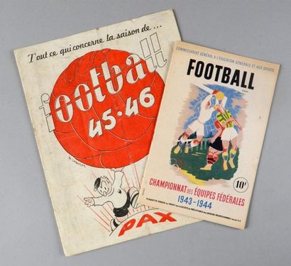 null Rare programme du championnats des équipes Fédérales de la saison 1943-1944...