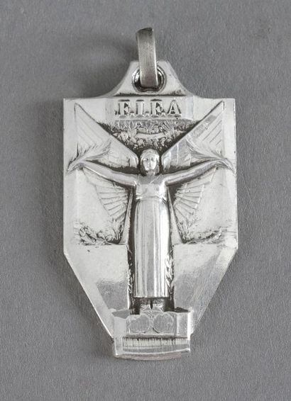 null Médaille officielle de la Coupe du Monde 1938 en France remise au joueurs de...