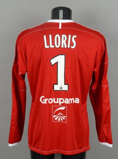null Maillot d'Hugo Lloris n°1 avec l'Olympique Lyonnais lors de la saison 2011-2012....