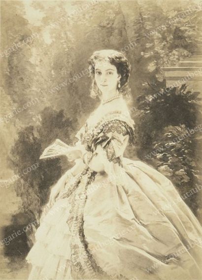 null ÉLISABETH ESPEROVNA, princesse Troubetskoï (1834-1907). 
Portrait photographique...