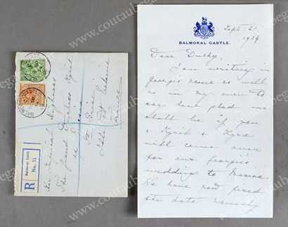 MARY, reine de Grande-Bretagne (1876-1953) 
Lettre autographe signée Mary adressée...
