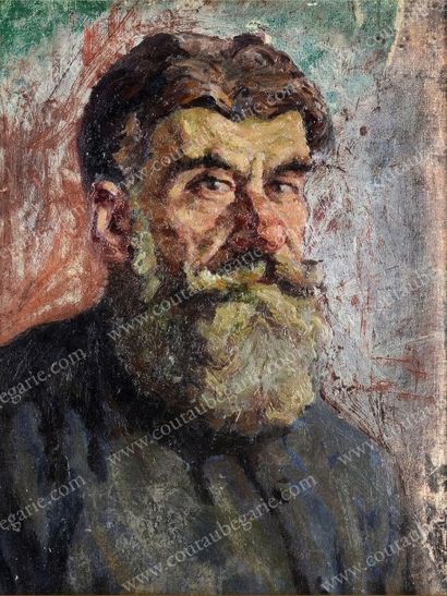 KONCHALOVSKI Piotr (1876-1956) 
Le vieil homme à la barbe. 
Huile sur toile signée...